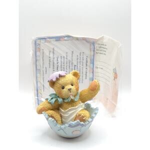 Cherished Teddies Easter Egg Baby Bear "Just In Time for Spring" 103802 Figurine
